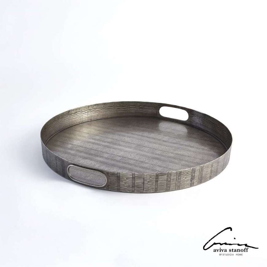 Picture of KOKORO ETCHED ROUND TRAY-NICKEL