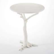 Picture of WHITE FAUX BOIS SIDE TABLE