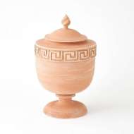 Picture of VILLA GREEK KEY URN-TERRACOTTA