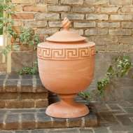 Picture of VILLA GREEK KEY URN-TERRACOTTA