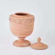 Picture of VILLA GREEK KEY URN-TERRACOTTA