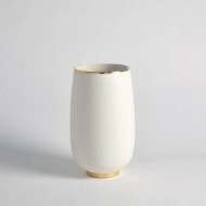 Picture of GOLD RIM BULB VASE