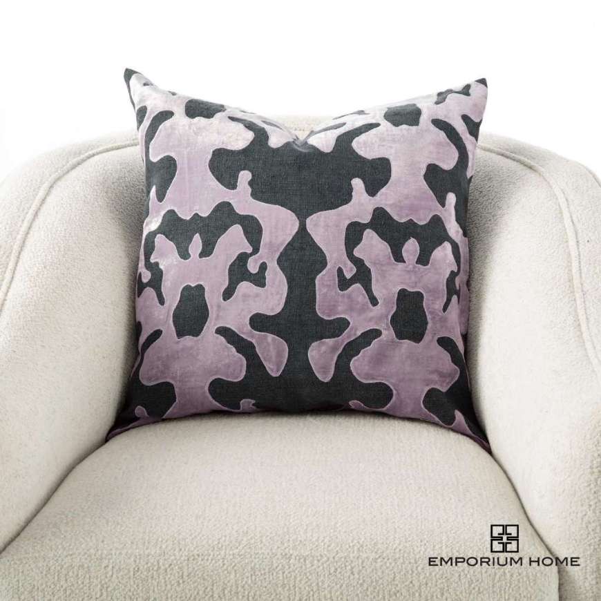 Picture of INK BLOT PILLOW-THISTLE