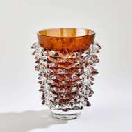 Picture of PORCUPINE VASES-DARK AMBER