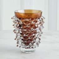 Picture of PORCUPINE VASES-DARK AMBER