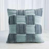 Picture of WOVEN PILLOW-BLUISH GREY