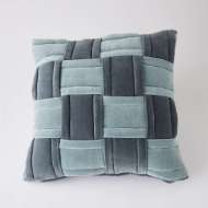 Picture of WOVEN PILLOW-BLUISH GREY