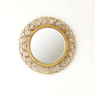 Picture of CURLY MIRROR-ANTIQUE GOLD