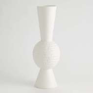 Picture of CHISLED ORB VASE-MATTE WHITE