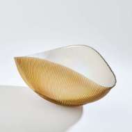 Picture of PLEATED BOWLS-CAMEL/IVORY