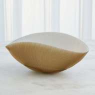 Picture of PLEATED BOWLS-CAMEL/IVORY