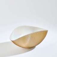 Picture of PLEATED BOWLS-CAMEL/IVORY