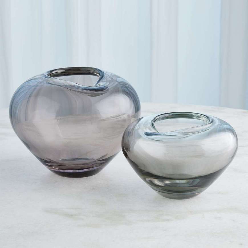 Picture of UNDULATING VASES-GREY