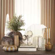 Picture of HIGH METAL VERTICAL STRIPE BOX-NICKEL/BRASS