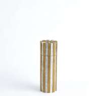 Picture of HIGH METAL VERTICAL STRIPE BOX-NICKEL/BRASS