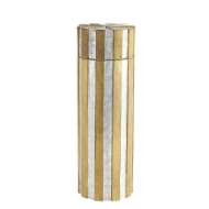 Picture of HIGH METAL VERTICAL STRIPE BOX-NICKEL/BRASS