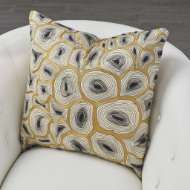 Picture of AGATE PILLOW-BLACK & GOLD