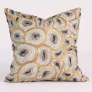 Picture of AGATE PILLOW-BLACK & GOLD