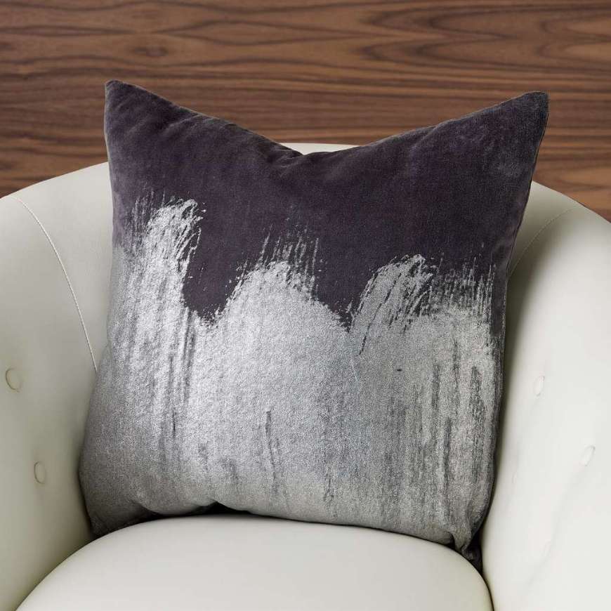 Picture of THUNDER PILLOW-SILVER LEAF