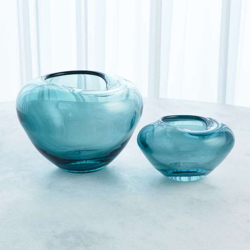 Picture of UNDULATING VASE -AZURE