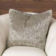 Picture of SHIMMY FRINGE PILLOW-SILVER