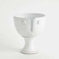 Picture of LONG NOSE VASES AND BOWL-WHITE