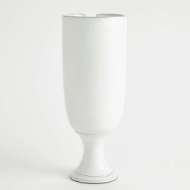 Picture of LONG NOSE VASES AND BOWL-WHITE