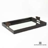 Picture of HARRINGTON TRAY-GRAPHITE LEATHER