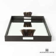 Picture of HARRINGTON TRAY-GRAPHITE LEATHER