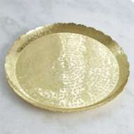 Picture of HAMMERED ROUND TRAY-BRASS