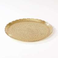 Picture of HAMMERED ROUND TRAY-BRASS