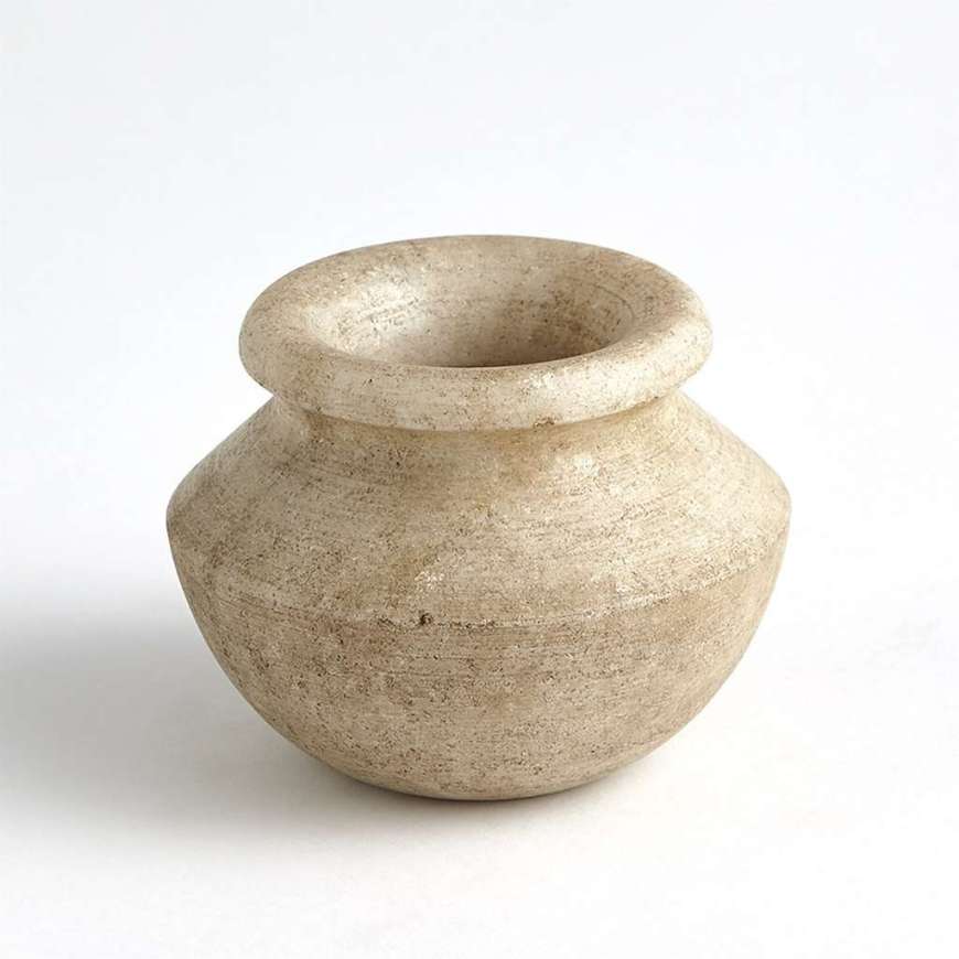 Picture of MARBLE VASE-ANTIQUED WHITE