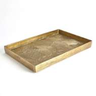 Picture of FLORA TRAY-ANTIQUE BRASS