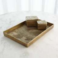 Picture of FLORA TRAY-ANTIQUE BRASS