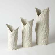 Picture of CROCODILE VASES - MATTE WHITE