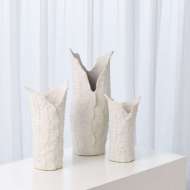 Picture of CROCODILE VASES - MATTE WHITE