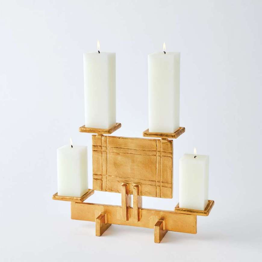 Picture of INDUSTRIAL ERA CANDLEHOLDER-GOLD