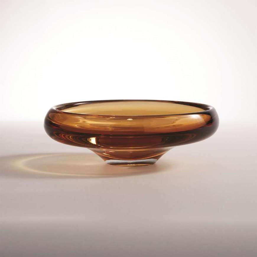 Picture of ROLLED LIP BOWL-AMBER