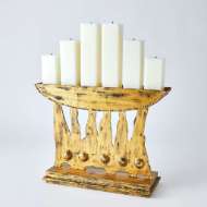 Picture of BRUTALIST CANDELABRA-GOLD LEAF