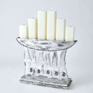 Picture of BRUTALIST CANDELABRA-SILVER LEAF