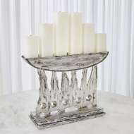 Picture of BRUTALIST CANDELABRA-SILVER LEAF