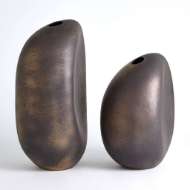 Picture of RIVER STONE VASES-BRONZE