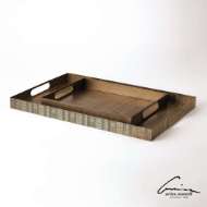 Picture of KOKORO ETCHED RECTANGLE TRAYS-BRASS