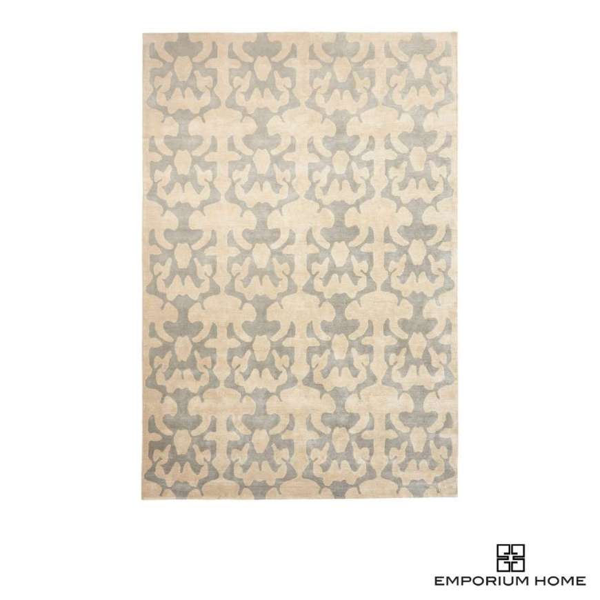 Picture of INK BLOT RUG-BEIGE/BLUE