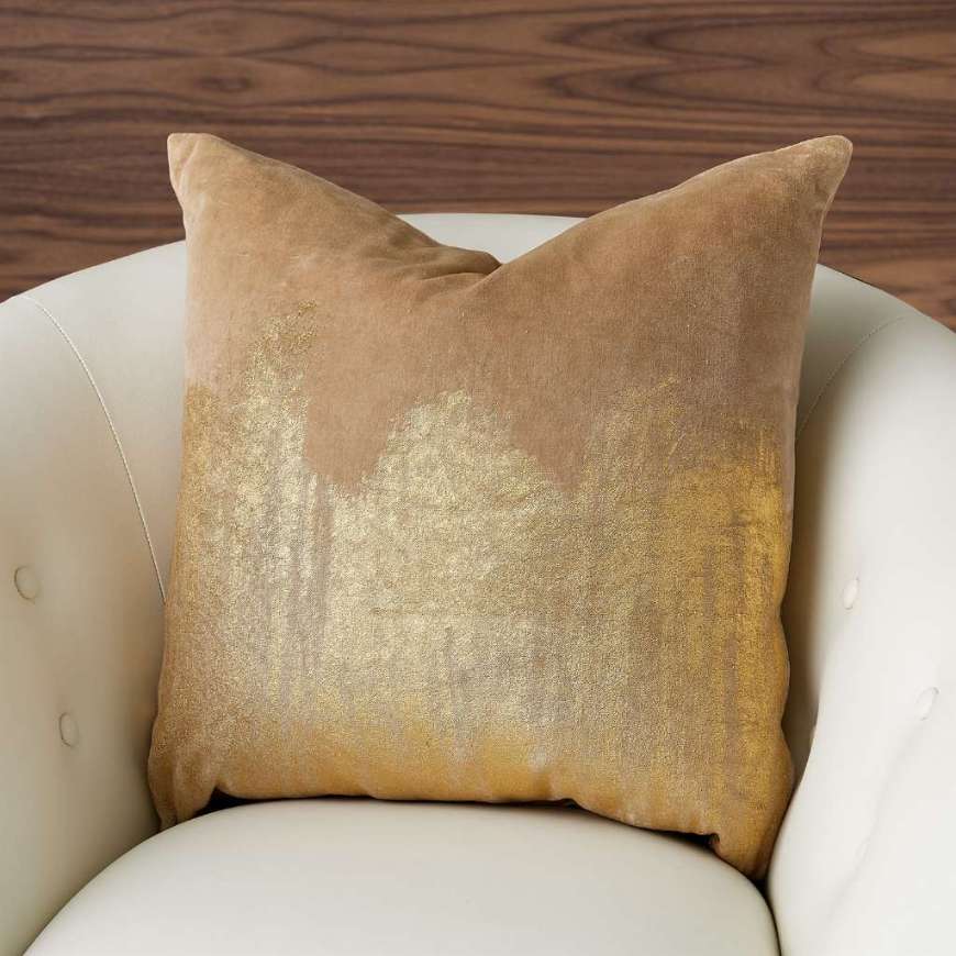 Picture of THUNDER PILLOW-GOLD LEAF