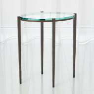 Picture of PETITE OVAL ACCENT TABLE-NATURAL IRON