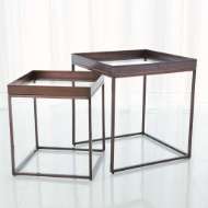 Picture of S/2 PERFECT NESTING TABLES-BRONZE