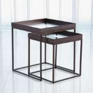 Picture of S/2 PERFECT NESTING TABLES-BRONZE