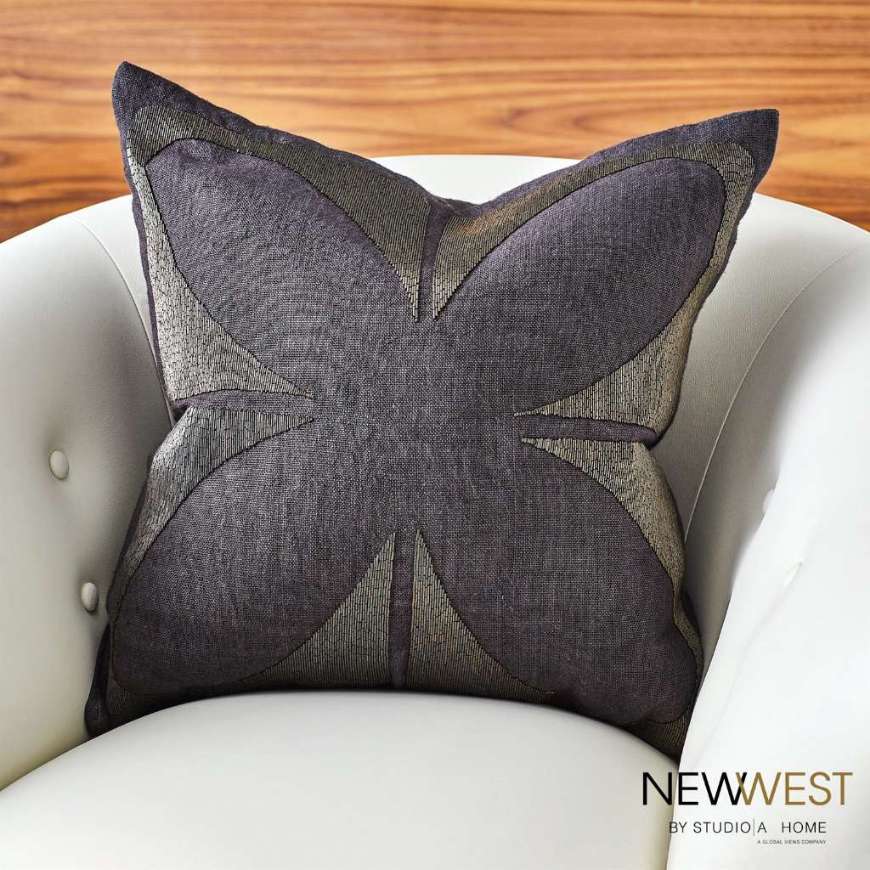 Picture of BLOSSOM BEADED PILLOW-INDIGO