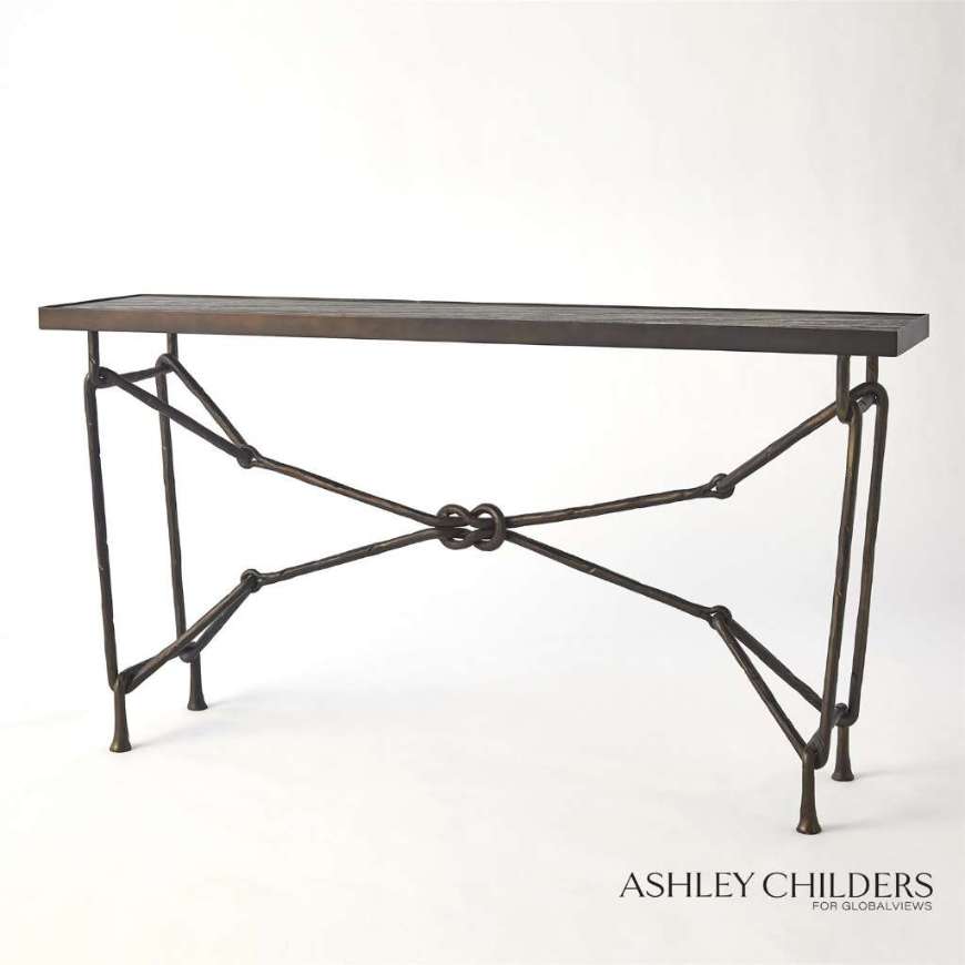 Picture of LOVE KNOT CONSOLE-BRONZE/BLACK